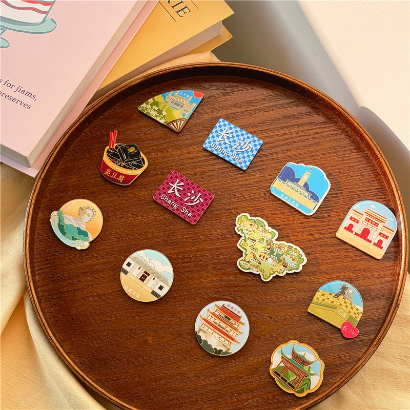 城市风景长沙橘子洲冰箱贴