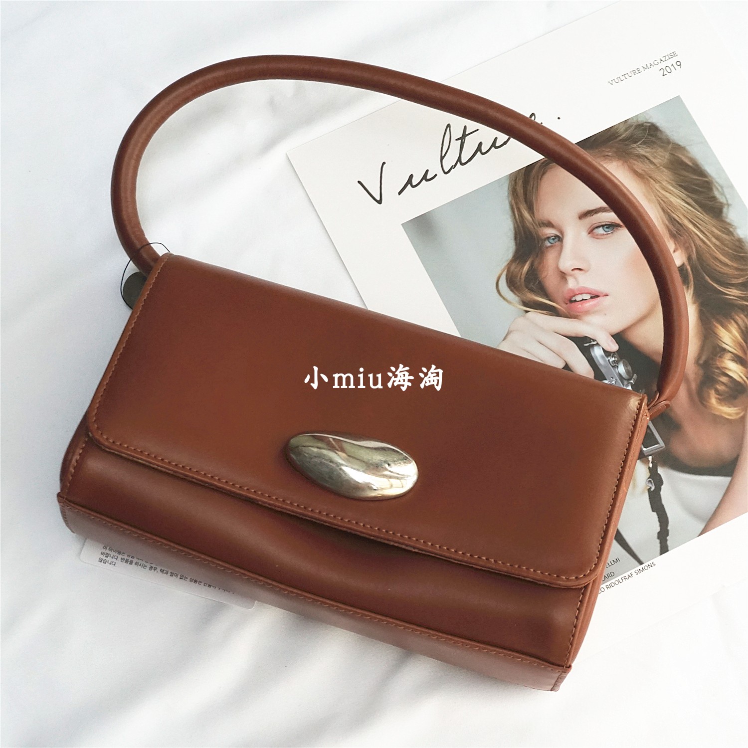 牛皮单肩包法棍包LittleLiffner