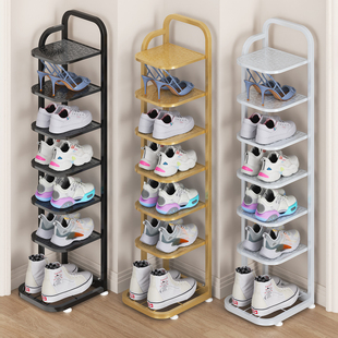 简易鞋架小窄门口外多层家用鞋架子小型入户门鞋柜折叠鞋子收纳架