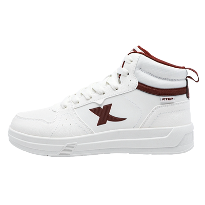 特步男鞋板鞋子高帮春季空军一号