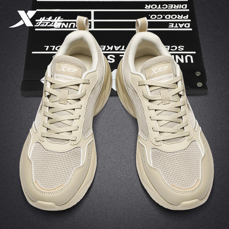 特步男鞋夏季网面透气运动鞋子