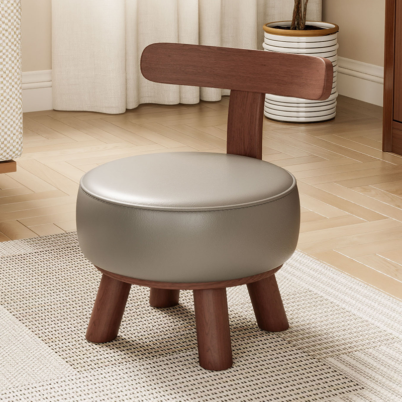 实木凳子靠背可旋转家用小凳子矮