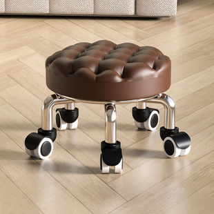 足浴凳子换鞋凳小凳子家用滑轮矮凳圆凳美缝矮凳儿童学步凳小板凳