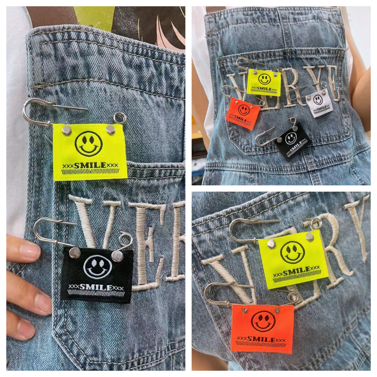 新款韩版时尚笑脸胸针可爱卡通别针包包衬衫外套装饰别针收腰别针