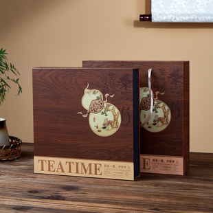 云南古树普洱茶包装盒七子饼357g茶饼云南礼品盒福鼎白茶茶饼空盒