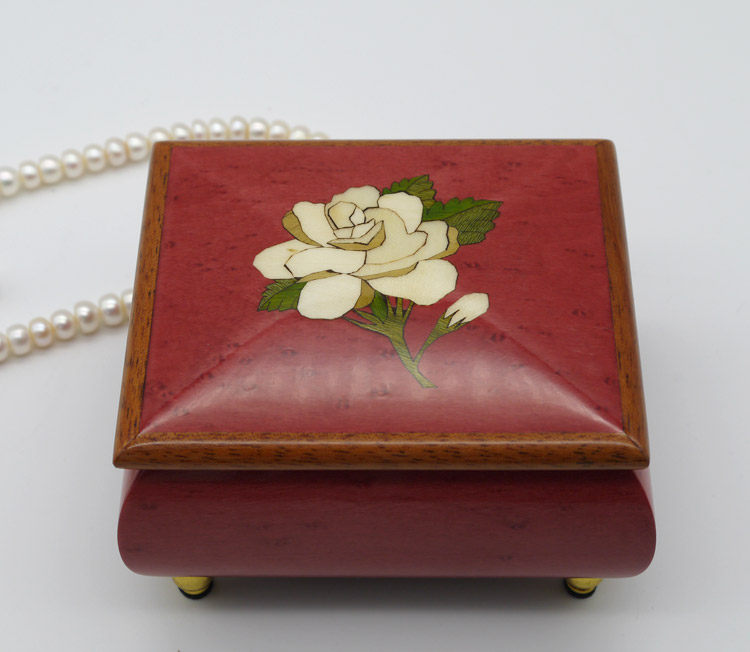 LEHMANSHI 나무 오르골 크리 에이 티브 선물 보석 상자 결혼식 발렌타인 데이 생일 선물 장식 뮤직 박스