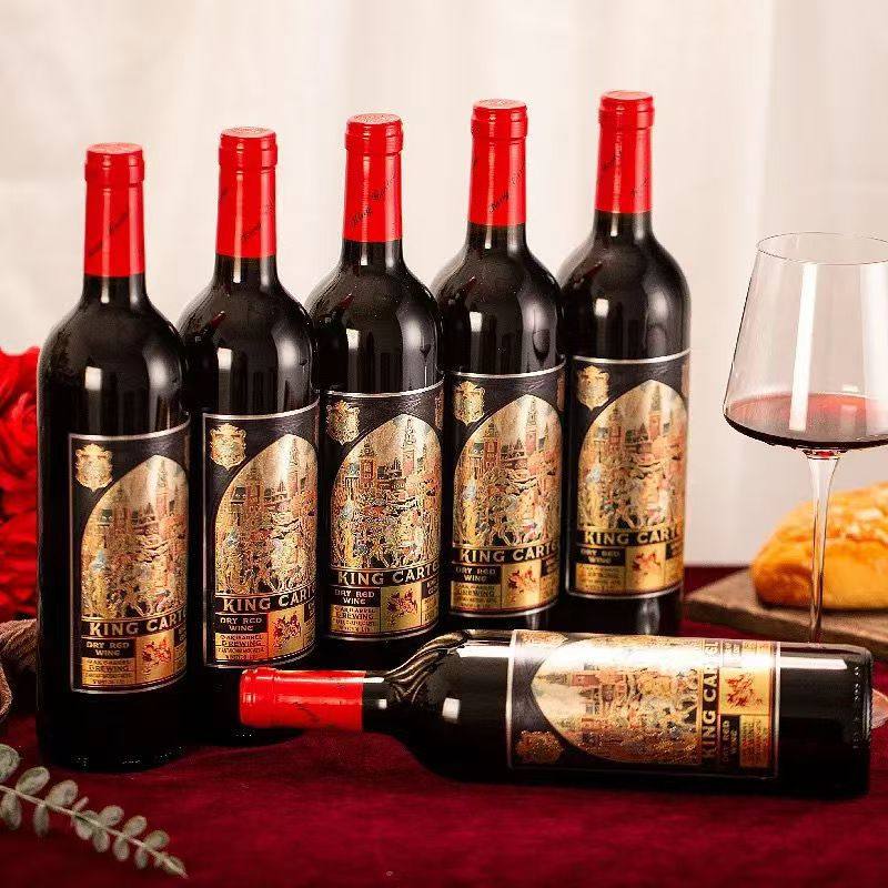 卡特尔法国原酒进口荣耀之王干红葡萄酒750ml*6支带3精美礼袋