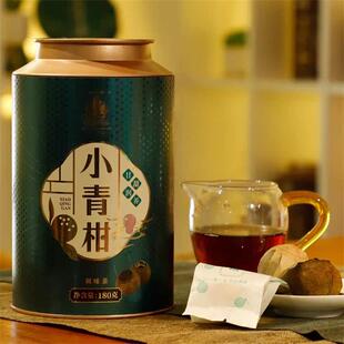 金帆牌新会小青柑陈皮柑普茶熟茶浓香型罐装春茶普洱茶