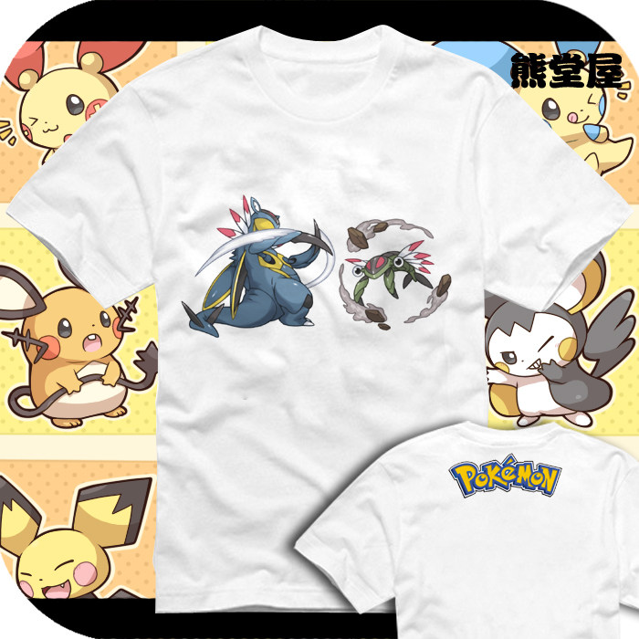 太古羽虫太古盔甲化石蝎直筒宽松圆领 全纯棉半短袖t恤衫上衣服