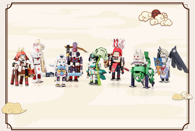 阴阳师纸筒人日本潮玩piperoid品牌联动式神网易游戏印象官方周边