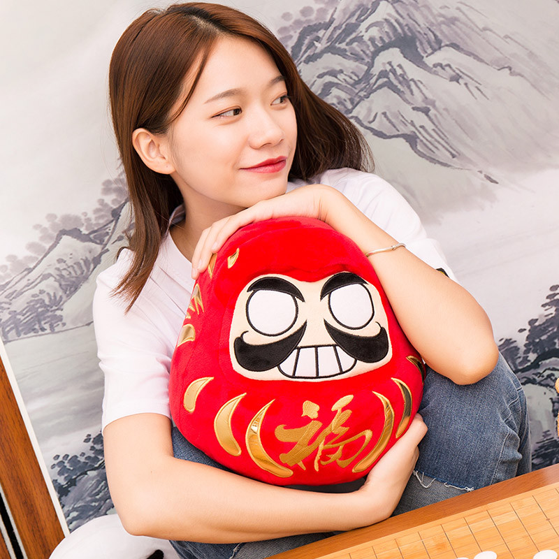 阴阳师周边达摩异形抱枕-大吉/招福/奉为/御行 网易游戏周边公仔