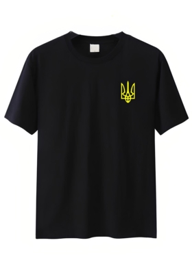 乌克兰Ukraine国家队短袖T恤男女印花上衣服纯棉宽松休闲半袖潮