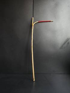 本长天然鸟架拐站架子04去皮磨光缠红线鸟杠站杆黄雀贝子红子颠颏