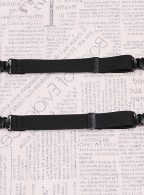 背带裤防掉肩带神器百搭黑色短码两头夹子可调节后背用发货2厘米