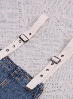 背带裤带子 背带裤背带裙配件 帆布无弹力调节扣袢带替换带裁缝铺