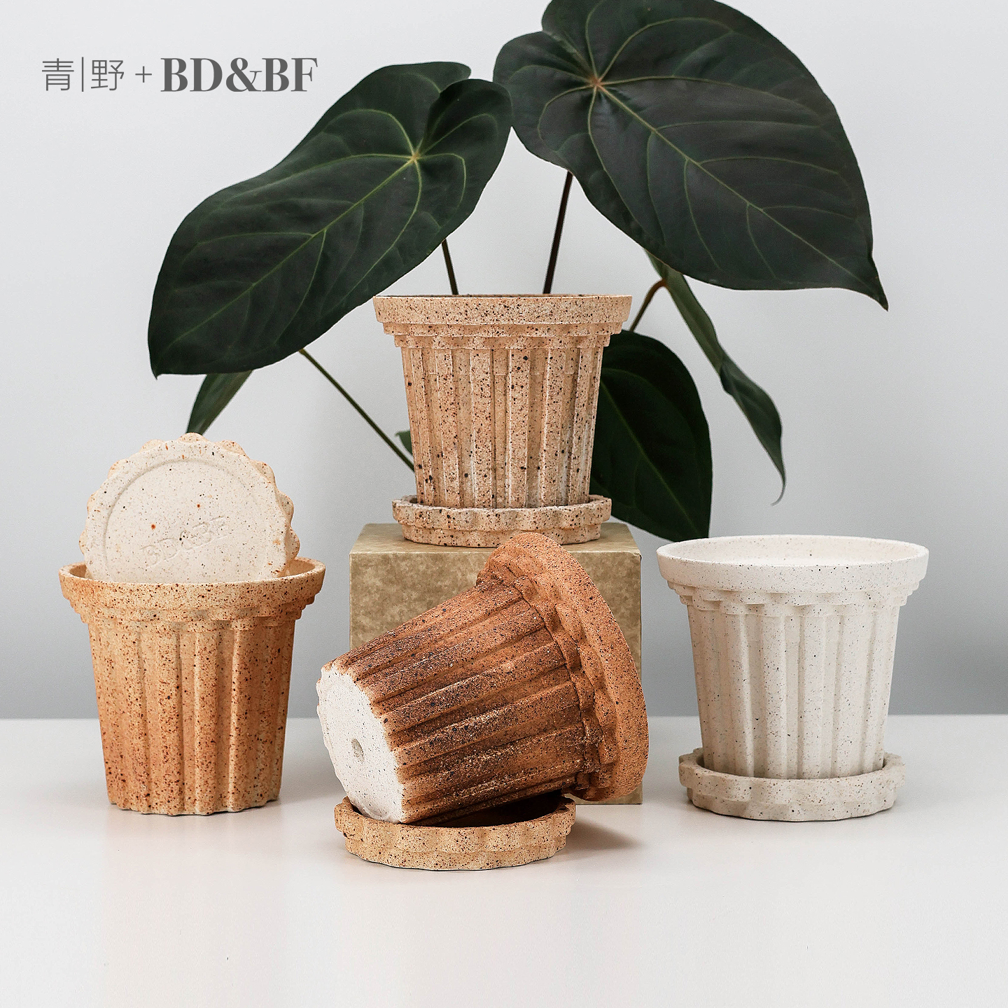 高温粗陶盆圣家堂系列，复古感