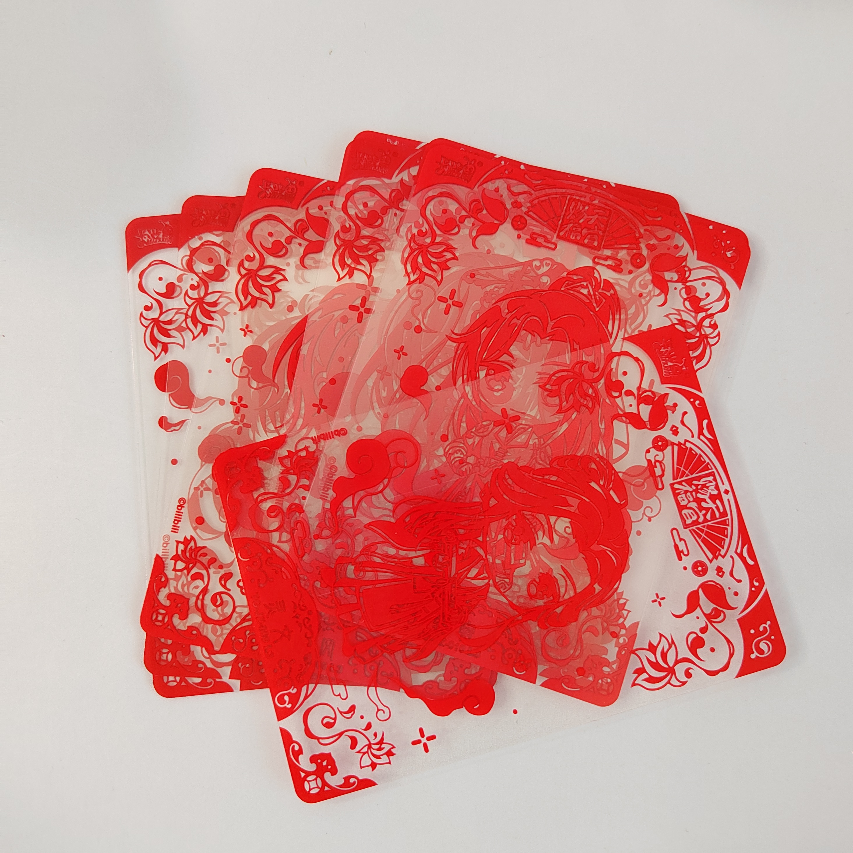 天官赐福透卡Q版剪纸卡卡游