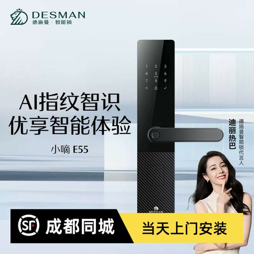 德施曼E55防盗门APP一握开锁