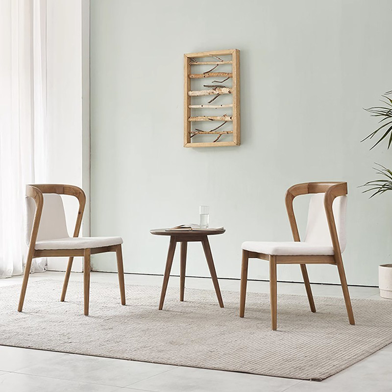 实木餐椅布新中式茶椅