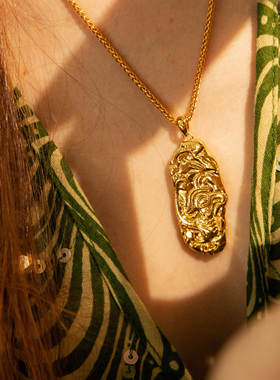 三星堆男女情侣款项链礼物钱币