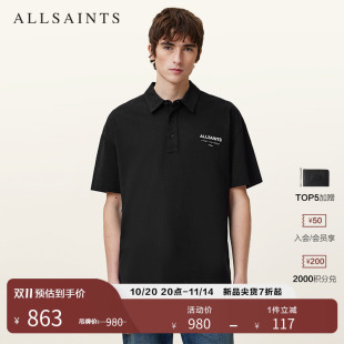 Polo衫 男装 logo短袖 2025年秋季 M047PA T恤打底衫 ALLSAINTS男士