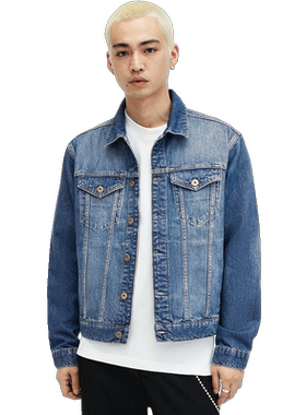 allsaints男士牛仔外套