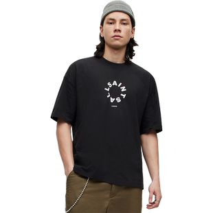 ALLSAINTS男士圆领字母logoT恤官方秋季宽松休闲上衣M072PB