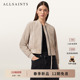 ALLSAINTS女士飞行皮衣夹克ORTEN柔软绒面革外套2026春季 新款