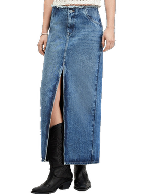 allsaints女士牛仔半身裙