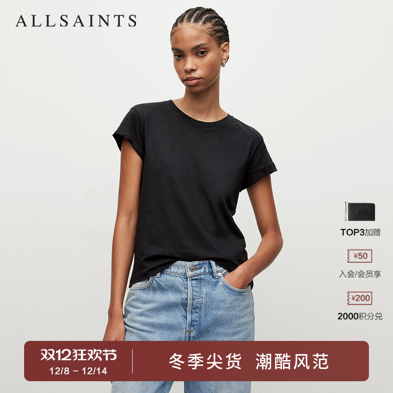 ALLSAINTS女士圆领短袖T恤