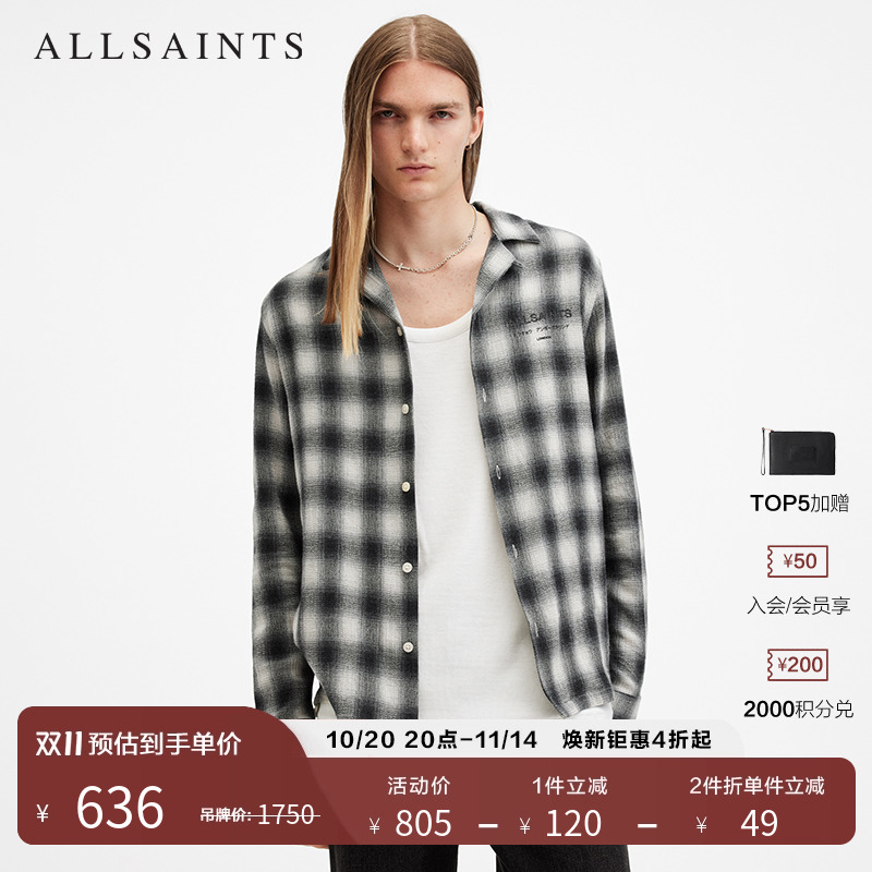 ALLSAINTS男士衬衫衬衣
