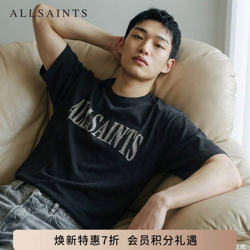 ALLSAINTS男士字母T恤