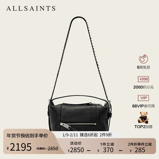 ALLSAINTS女士单肩皮包休闲拉链斜挎包袋2025冬季新款W548XD