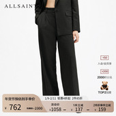 ALLSAINTS女士细纹休闲西裤 W009QB 女装 精致阔腿裤 子秋季