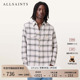 新款 ALLSAINTS男士 M125SC 时尚 宽松衬衣2025冬季 格纹工装 衬衫