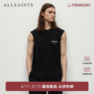 T恤春季 款 圆领无袖 ALLSAINTS男士 棉质logo印花背心MG268Y