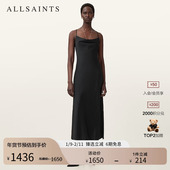 女装 ALLSAINTS女士吊带连衣裙复古修身 小黑裙子2025年秋季 W033DZ