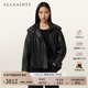 ALLSAINTS女士宽松皮衣外套Serne皮夹克风衣2025冬新款 W051LD