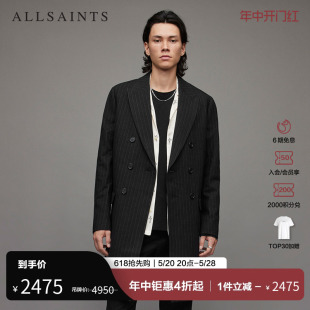 款 ALLSAINTS男士 大衣秋季 领外套MC011X 中长款 赫本风西装