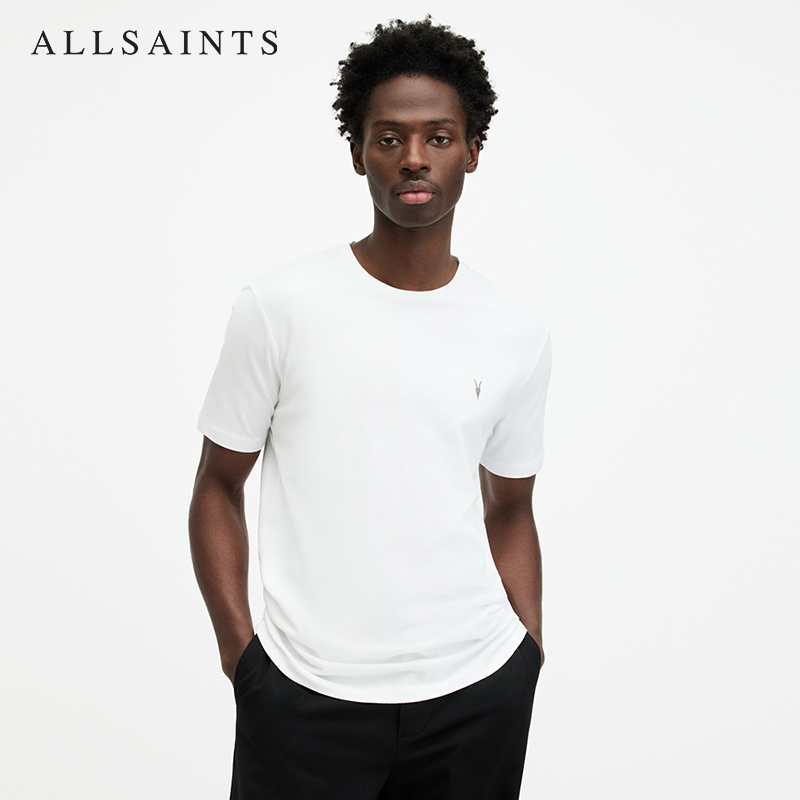 ALLSAINTS男士刺绣圆领夏季纯色