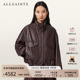 ALLSAINTS女士宽松皮衣夹克Clay美拉德外套2025秋新款 W108LD