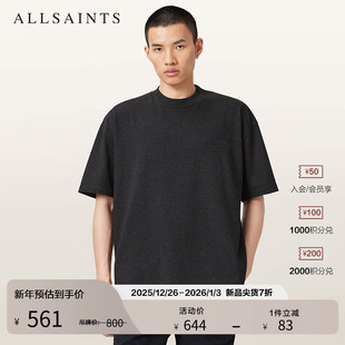新款 T恤率性简约上衣百搭2025年秋季 M030JC 圆领短袖 ALLSAINTS男士