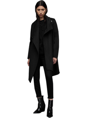 allsaints女士呢子大衣