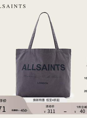 ALLSAINTS男士Logo印花帆布袋单肩托特包2026年春季M136XD