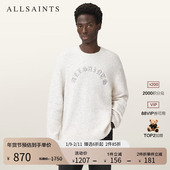 ALLSAINTS男士 舒适字母毛衣羊驼毛混纺针织2025秋新款 M020KD
