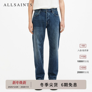 子2025年秋季 Reid直筒裤 M025EB 质感牛仔裤 ALLSAINTS男士