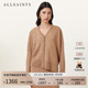 女装 ALLSAINTS女士羊毛针织开衫 宽松休闲毛衣2025年秋季 W024KC
