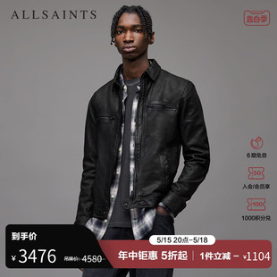 飞行员皮衣Lark夹克春秋季 外套ML141H 款 ALLSAINTS男士 明星同款