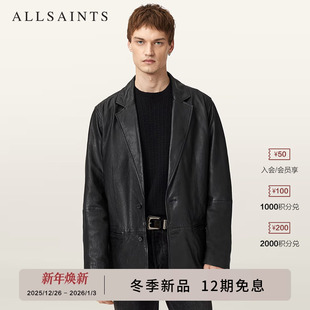 M032LD 皮衣夹克Ashvale外套2025秋新款 ALLSAINTS男士 商务西装