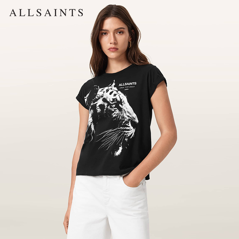 ALLSAINTS女士印花短袖T恤
